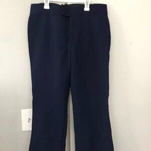 Vintage Edelweiss Skiwear Men's Navy Blue Ski Snow Pants With Stirrups Size 34